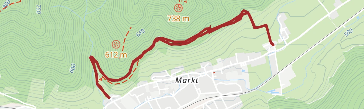 Route map: Sonnbergweg in Gaflenz